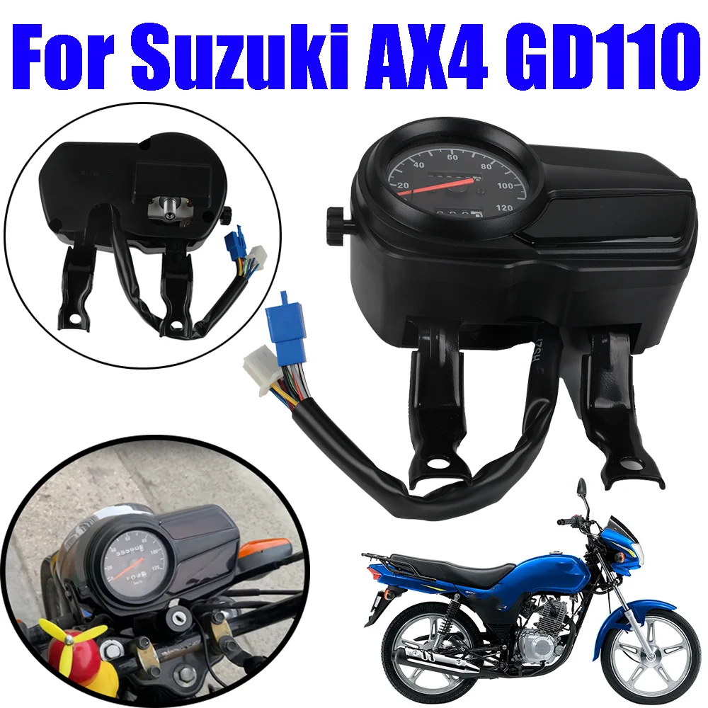 

Motorcycle Speedometer Gear Display Odometer Tachometer Instrument Dashboard Speed Meter Assembly For Suzuki Ax4 AX 4 Gd110 GD