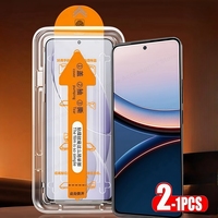 1-2Pcs Fingerprint Unlock Tempered Glass For Xiaomi Poco F7 Ultra Pro X7 X6 6.67\