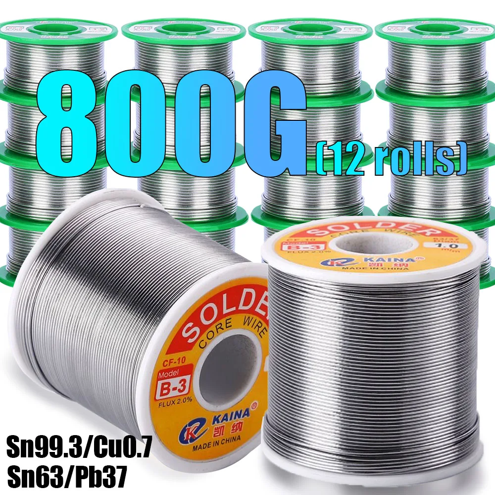 

50g-800g Solder Tin Wire Eco-friendly Low Melting Point No Clean Needed SN99.3CU0.7 Leady Free/Leady Soldering Tin Wire