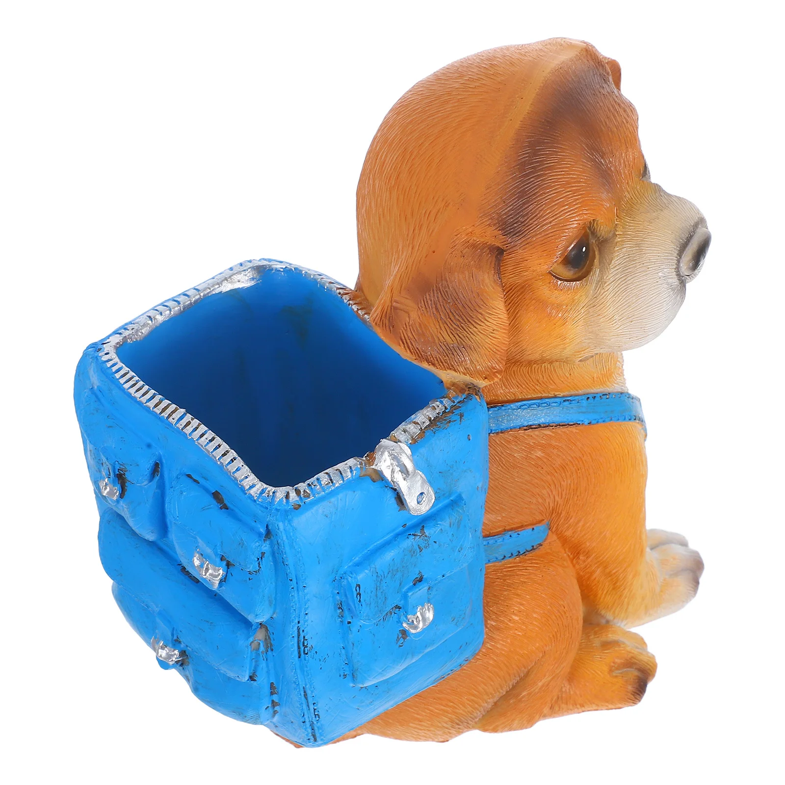 

Adorable Resin Dog Shaped Pen Holder Desk Organizer Pencil Cup Stationery Storage Holder for Students Dorm Room Office