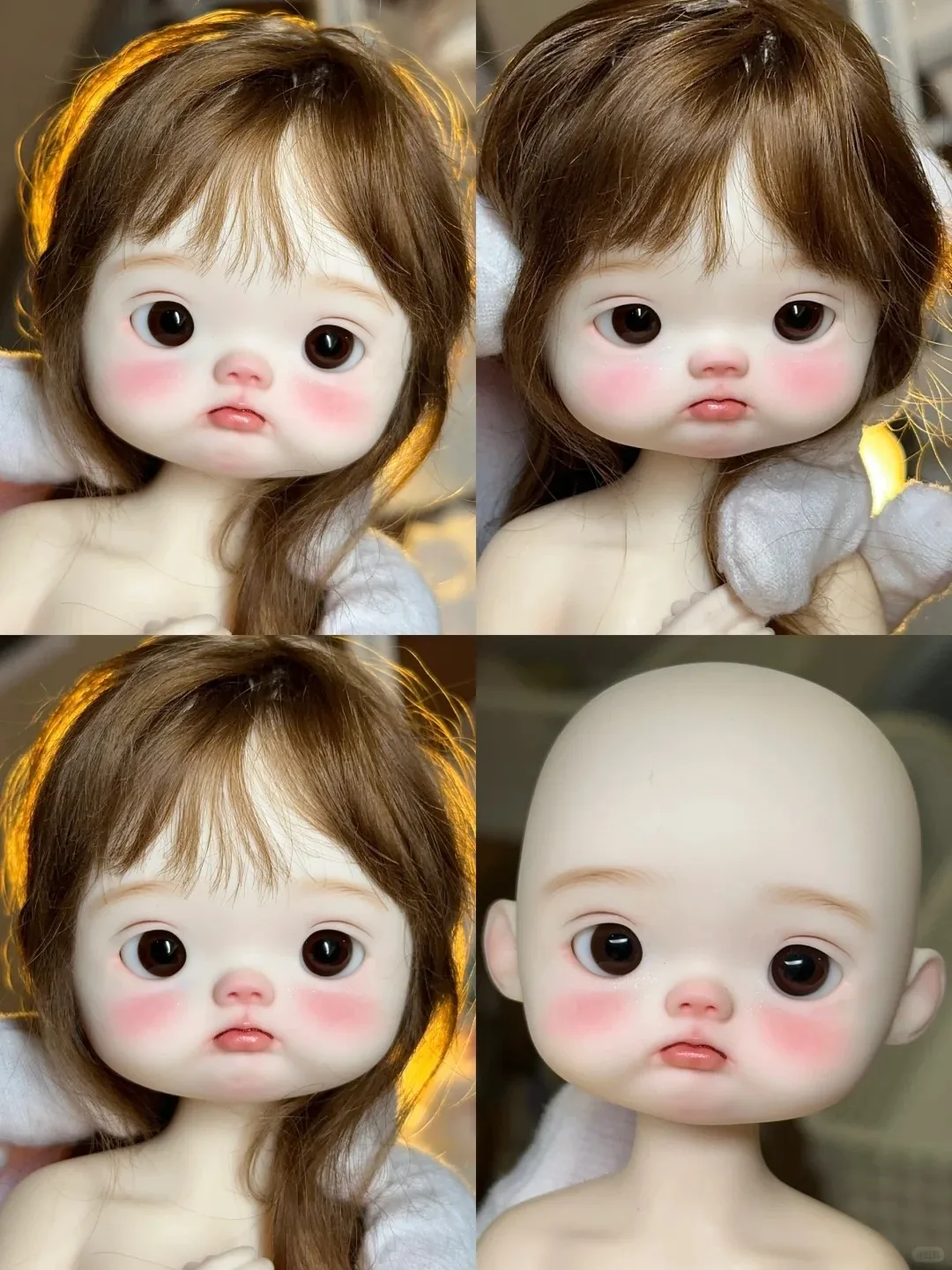 

New sd BJD doll 1/6 Dot Dot Sister Girl Fish Small cloth sd doll Cute joints Movable Resin bb Spot makeup free shipping