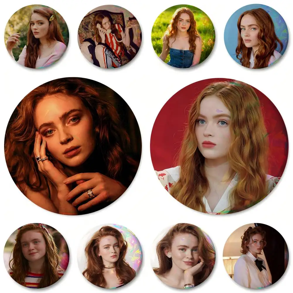 Actor S-Sadie Max S-Sink Round Badge Creative Brooch Clothing Backpack Accessories Lapel Pin
