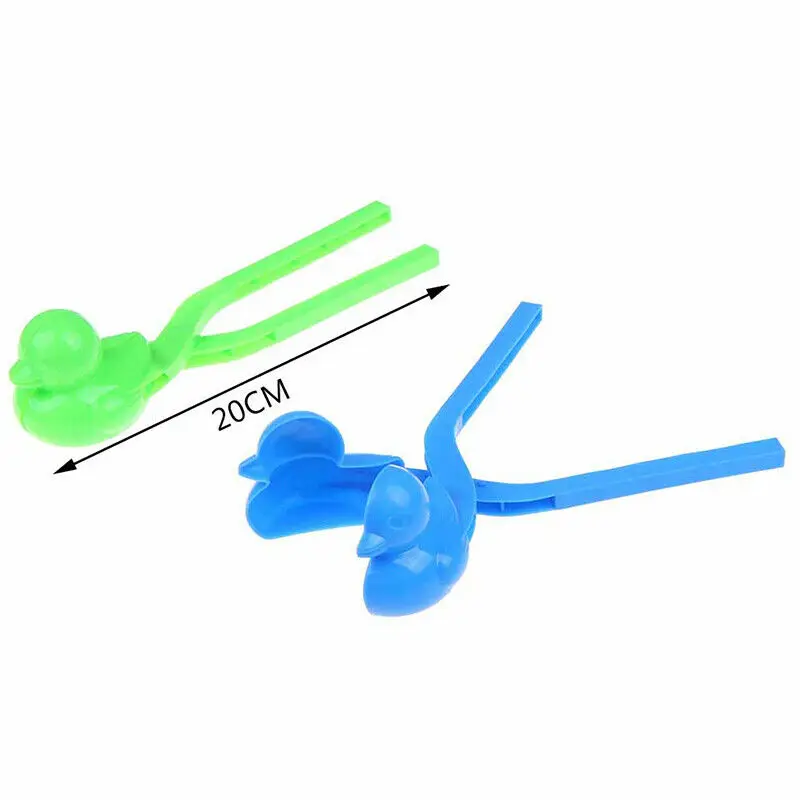 Schattig Eendje Model Sneeuwbal Clip Speelgoed Kids Outdoor Strand Winter Sneeuwbal Gevecht Gereedschap Baby Make Sneeuwpop Plastic Clip Sportspeelgoed