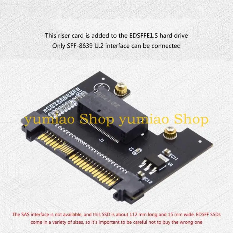 

587B SSD NVMe GenZ E1S SSD to SFF-8639 Host Adapters for Mainboard Accessory