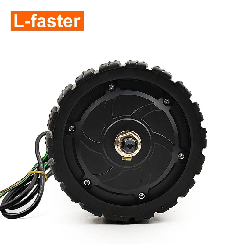 L-faster 350W 6.5inch Off-road Solid Tire Brushless Hub Motor Fat Wheel