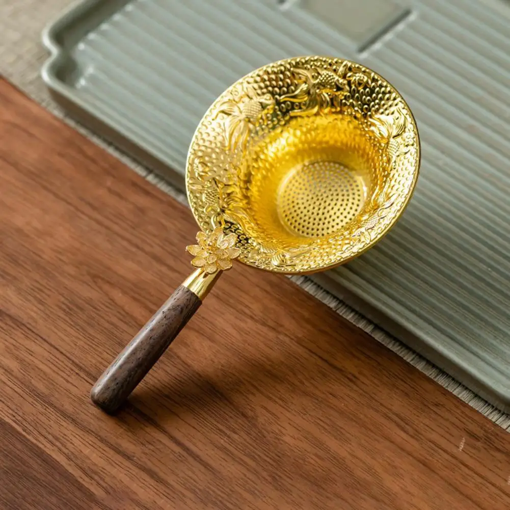 Leaf Tea Filter with Handle Easy Clean Tea Filter Elegant Fish Design Tea Infuser with Fine Mesh Filter for Loose for Cup for A