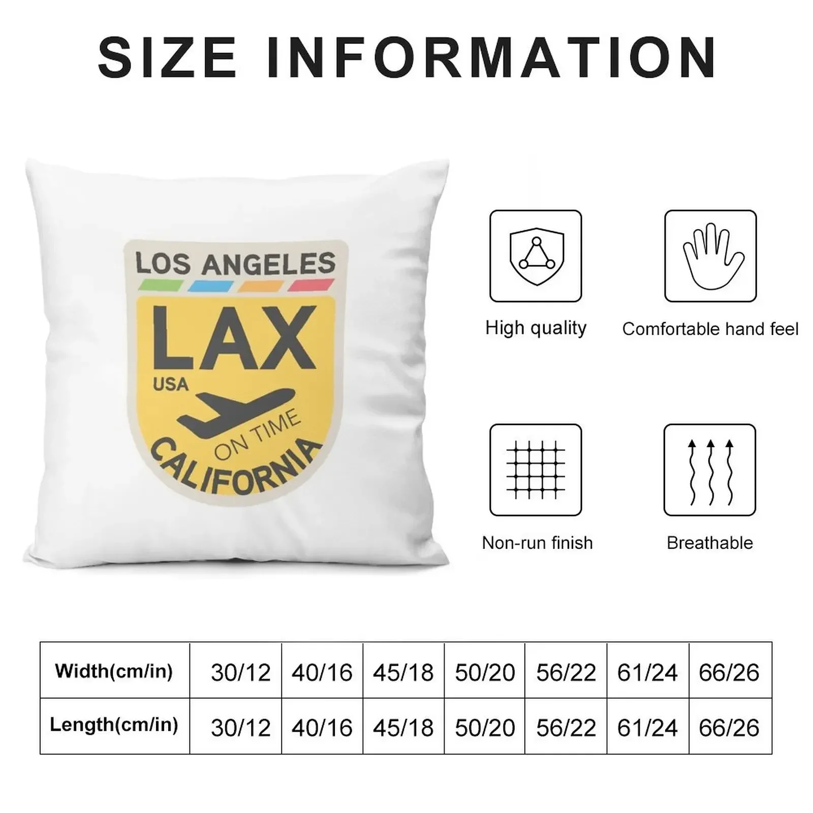 Los Angeles airport code v-colors 6 Throw Pillow luxury throw pillow covers Sofa Covers For Living Room pillow