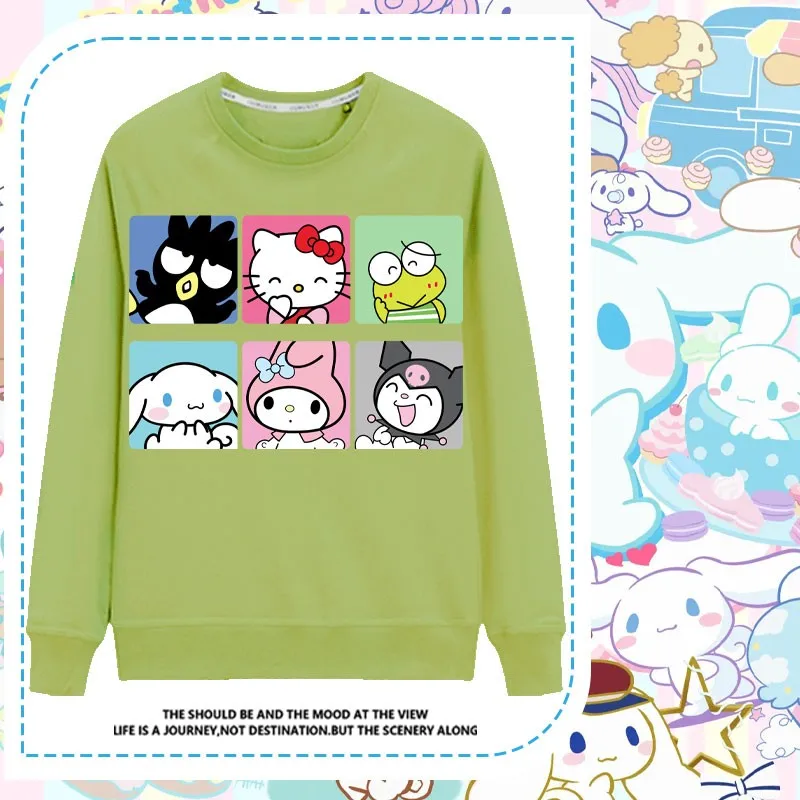 

Sanrio Co-branded Long-sleeved T-shirt Women Japanese Two-yuan Kulomi Melody Animation Peripheral Clothing Girl Tide