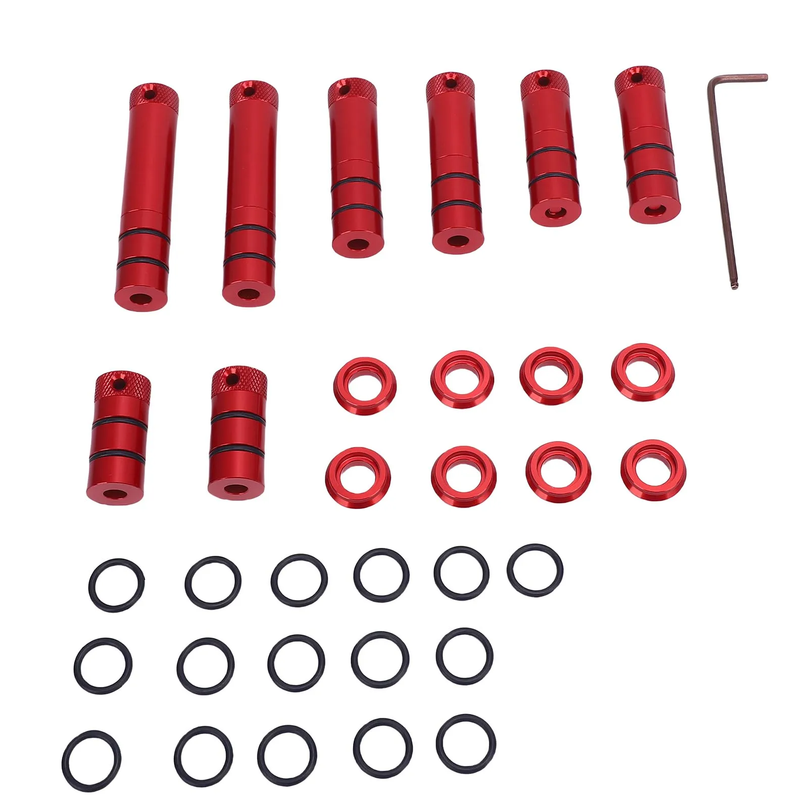 

Cylinder Positioner Aluminum Alloy 4 Heights 8 Column Positioner for Woodworking Projects Woodworking Cylinder Positioner Set