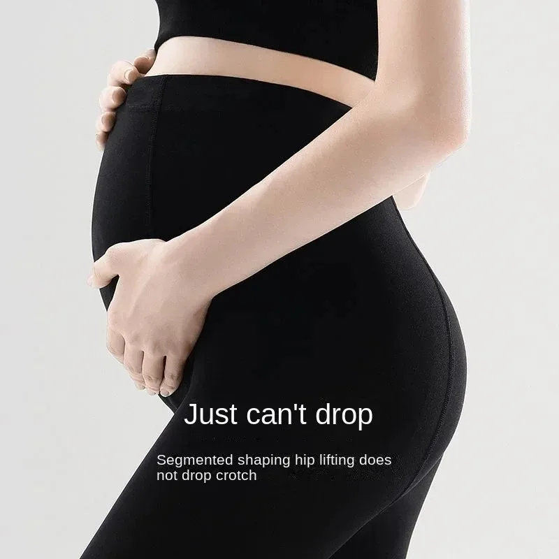 

High Waist pregnancy Leggings Skinny Maternity clothes for pregnant women Belly Support Knitted Leggins Body Shaper Trousers