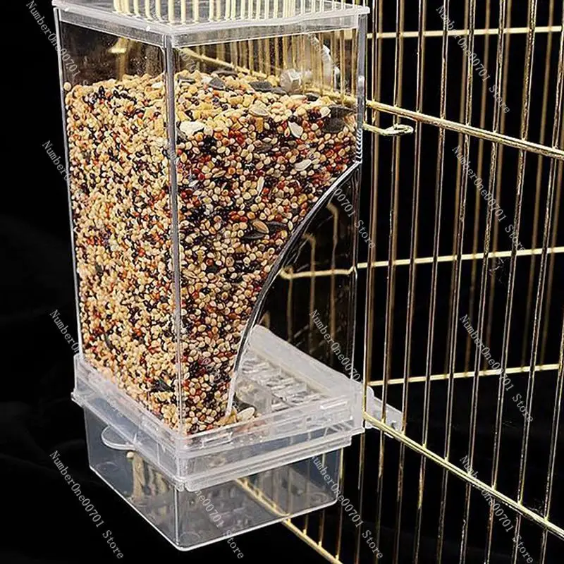 Bird Feeders Anti Spill Automatic Parrot Feeder Drinker  Feeders For Bird Cage Cage Accessories