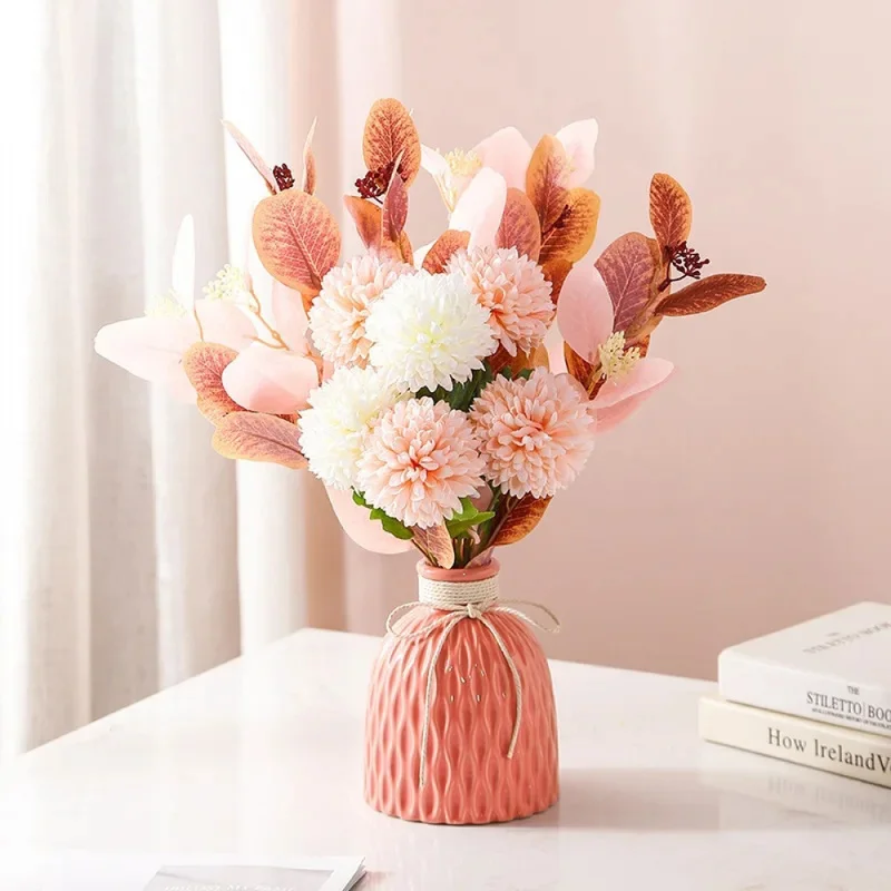 Exquisite ceramic vase flower arrangement hydroponic wedding souvenir white porcelain modern minimalist home desktop decoration