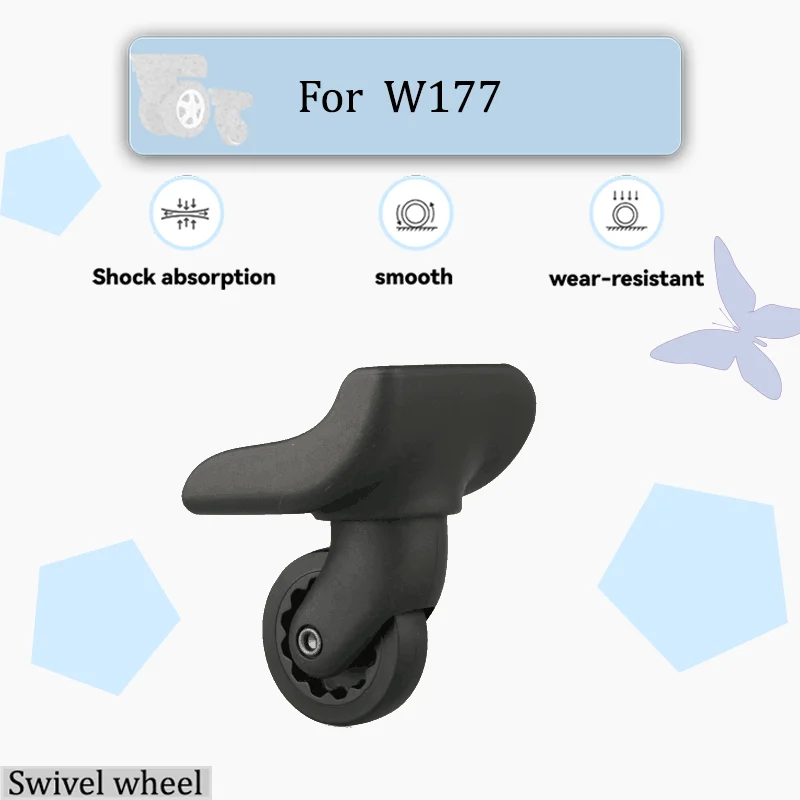 

For W177 Silent Glide Luggage Wheels Smooth Rolling & Agile Maneuvering Universal Fit Luggage Accessories