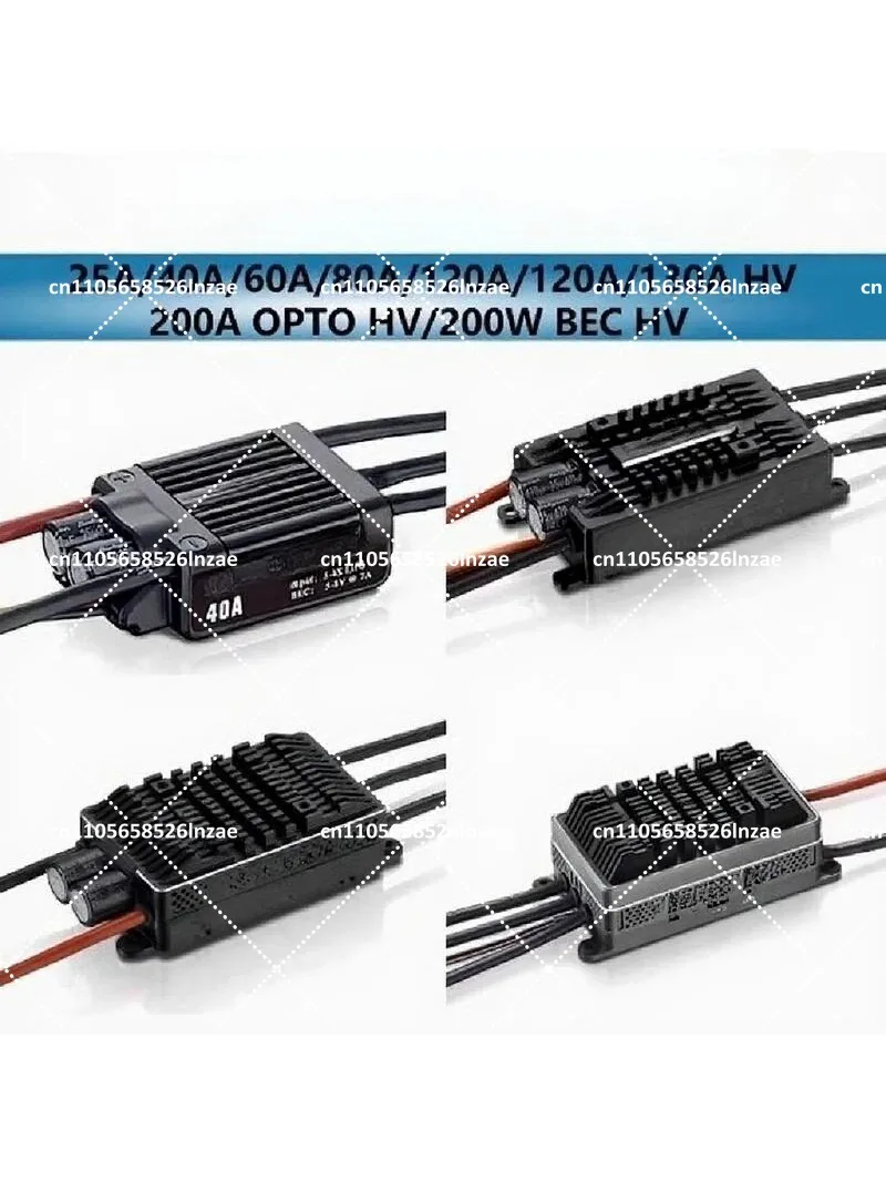 1PC 60A 80A 120A Brushless ESC for RC Fixed Wing Helicopter Airplane Drone