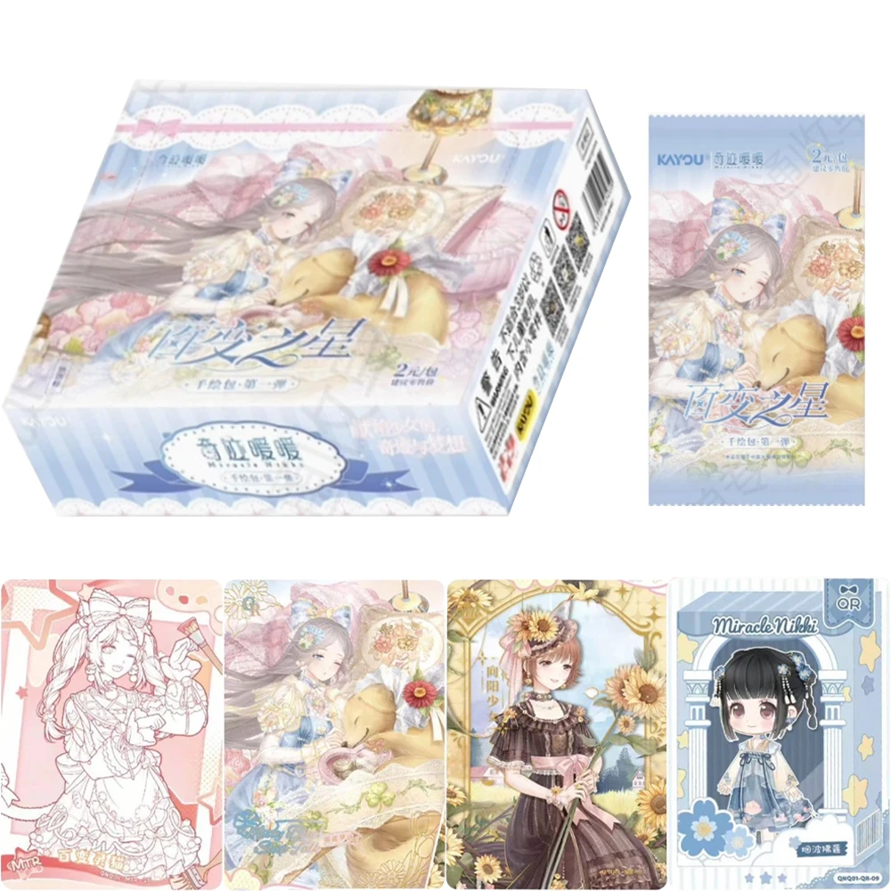

KAYOU Miracle Nikki Cards Variety Star Thousand Painting Pack Beautiful Clothes Anime Collection Cards Toys Gifts