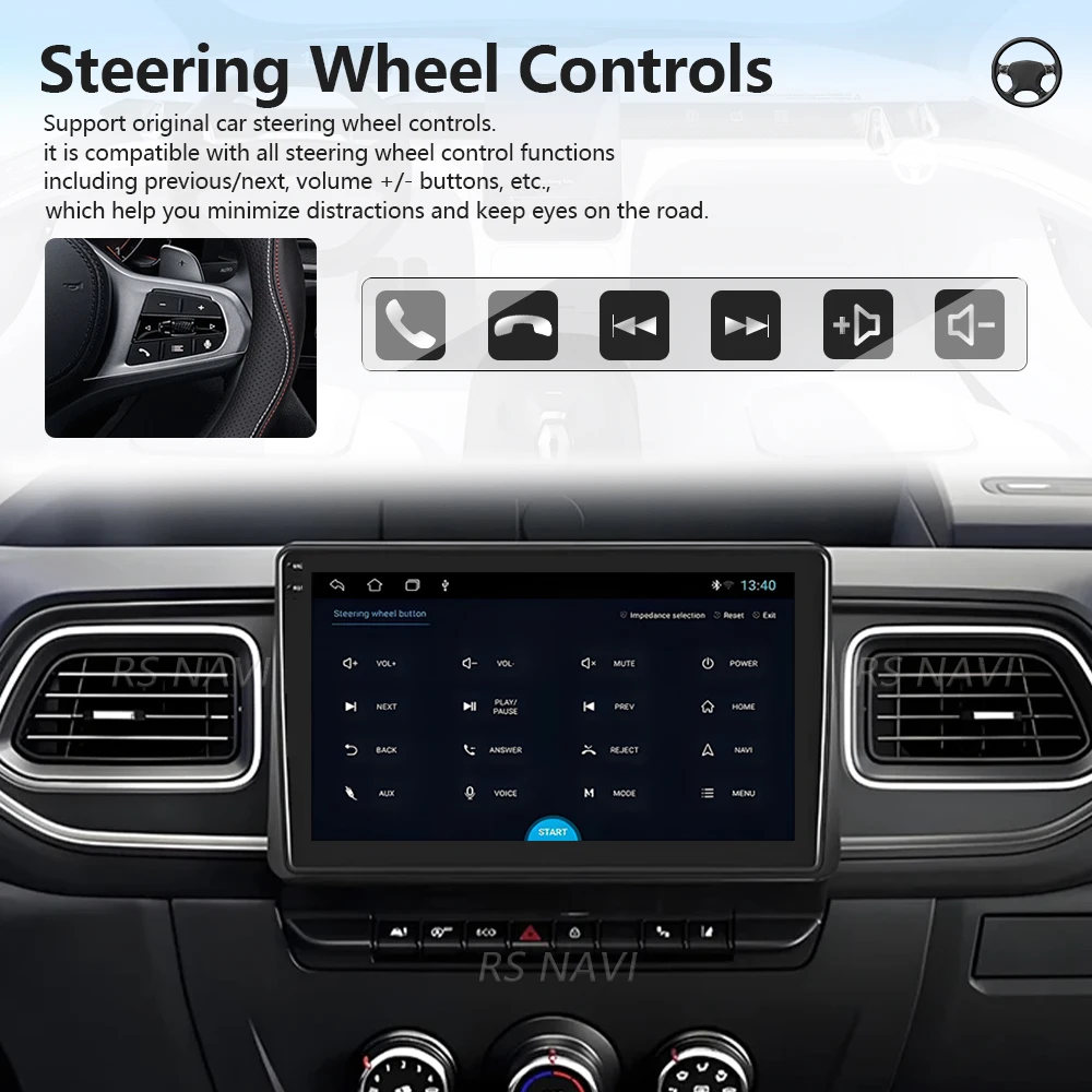 Plug and Play Android 16 Carplay Car Radio For Renault Master Nissan NV400 Opel Movano 2009 - 2021 Navigation Stereo Multimedia