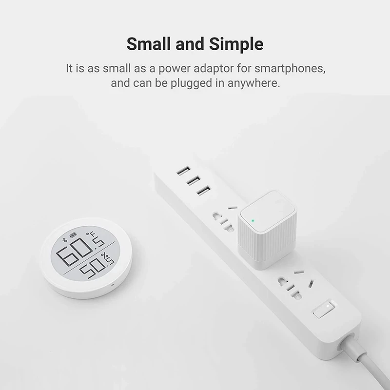 Qingping Bluetooth Gateway Hub Compatible WIFI Remote View Data Sub-Device Smart Linkage Home Device for Xiaomi Mihome