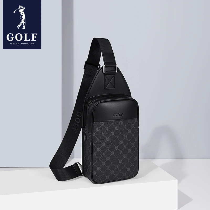 カジュアルスポーツクロスボディバッグ男性用防水通勤電話バッグプリントシングルショルダーバッグiPadバックパックゴルフブランド
