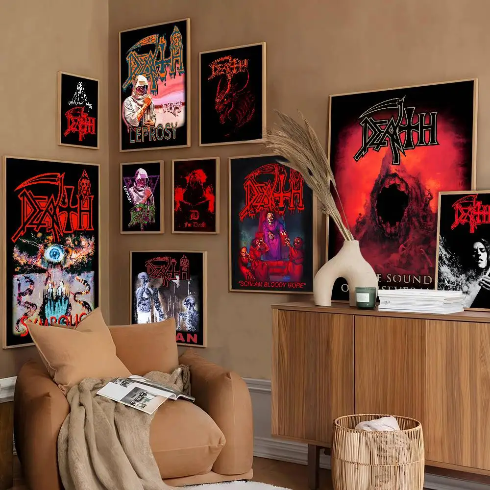 

D-Deaths Mental Rock Band Anime Classic Vintage Posters Whitepaper Prints Posters Artwork Kawaii Room Decor