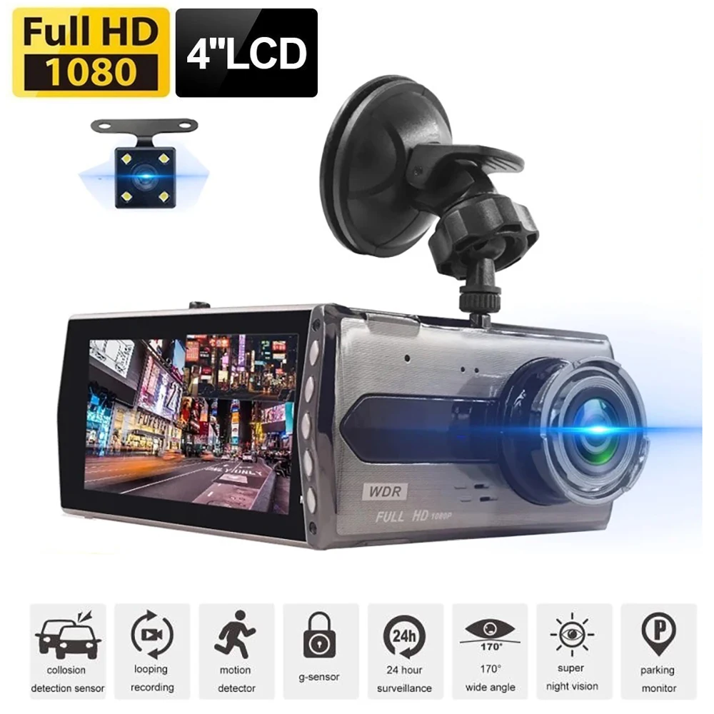 Car DVR 1080P Full HD Dash Cam Car Camera Vehicle Video Recorder Night Vision Dashcam Auto Black Box Car Accessories Registrator