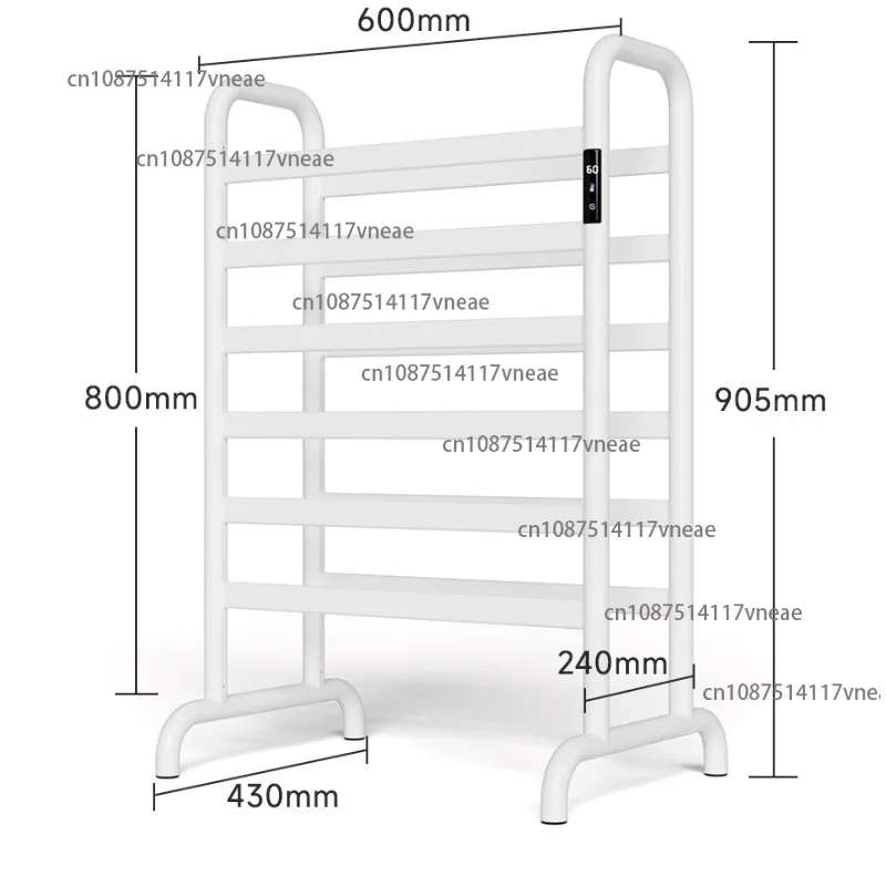 Smart Electric Towel Rack for Home Bathroom Heating and Drying, No Need for Drilling, Floor Storage in The Bathroom