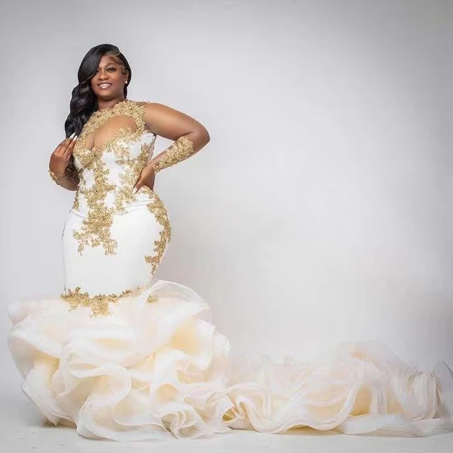 Vestidos de novia volantes sale