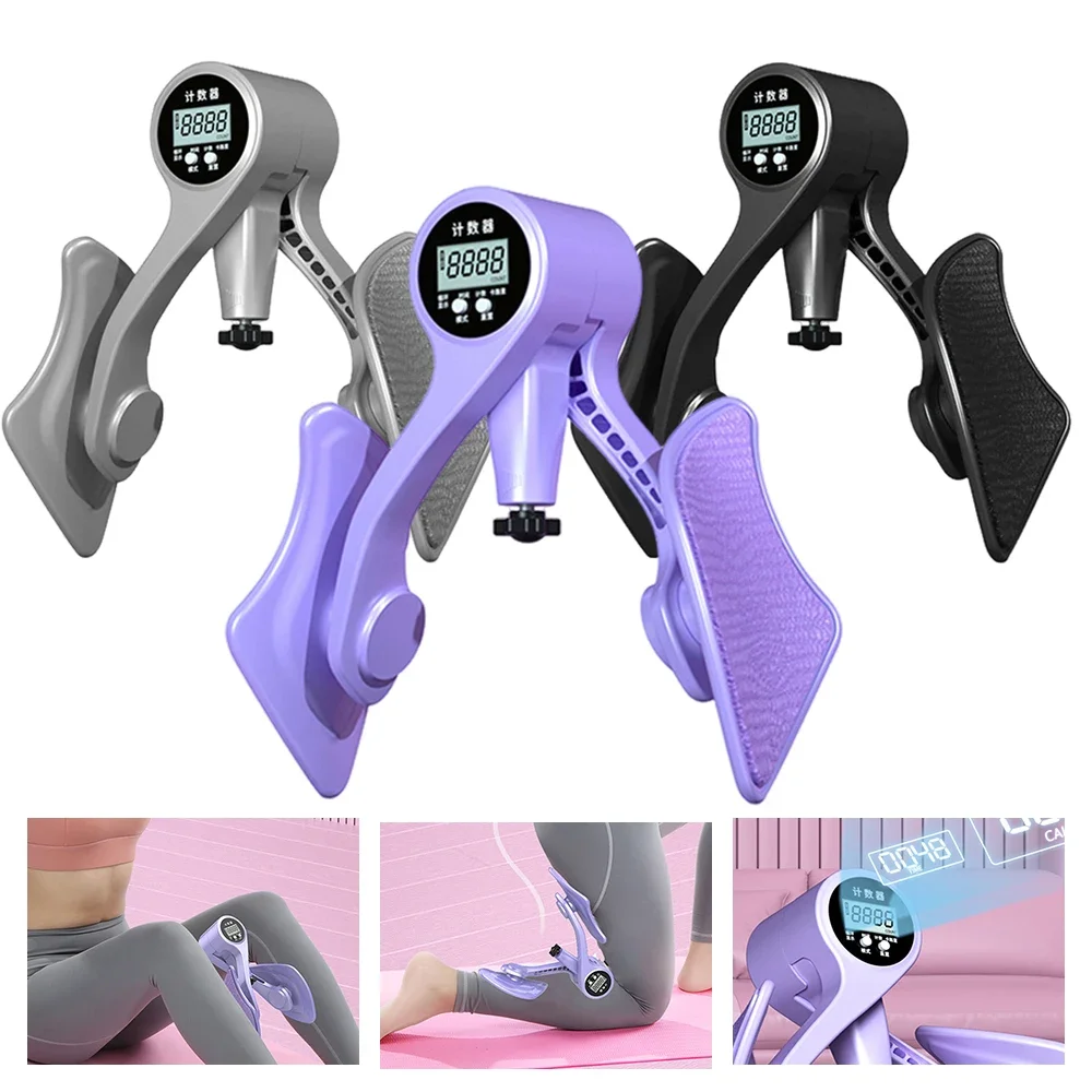 

Digital Thigh Master Exerciser Adjustable Resistance with Counter Leg Muscles Exercises Pelvic Floor Trainer Fitness Equipment