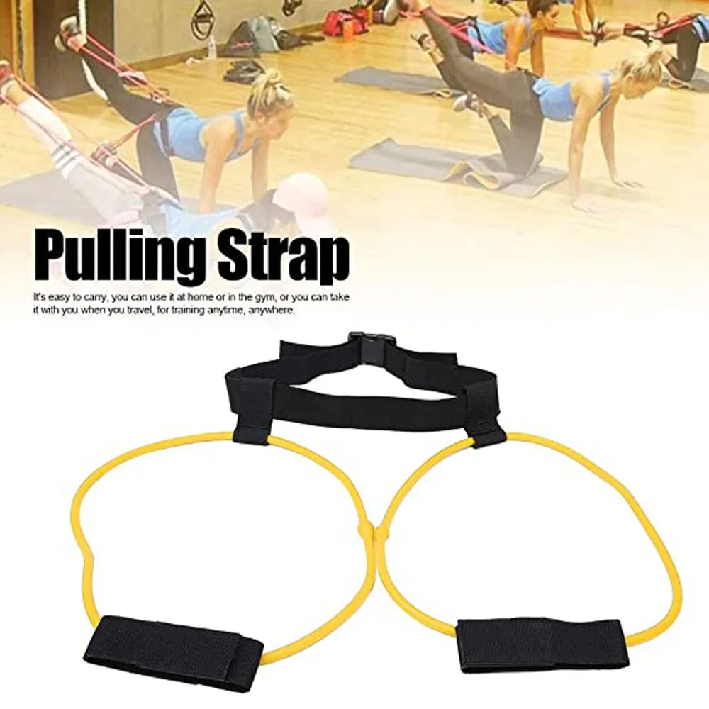 5 Level Yoga Elastic Booty Bands Adjust Pedal Resistance Belt Butt Waist Legs Muscle Strength Agility Training Crossfit Workout