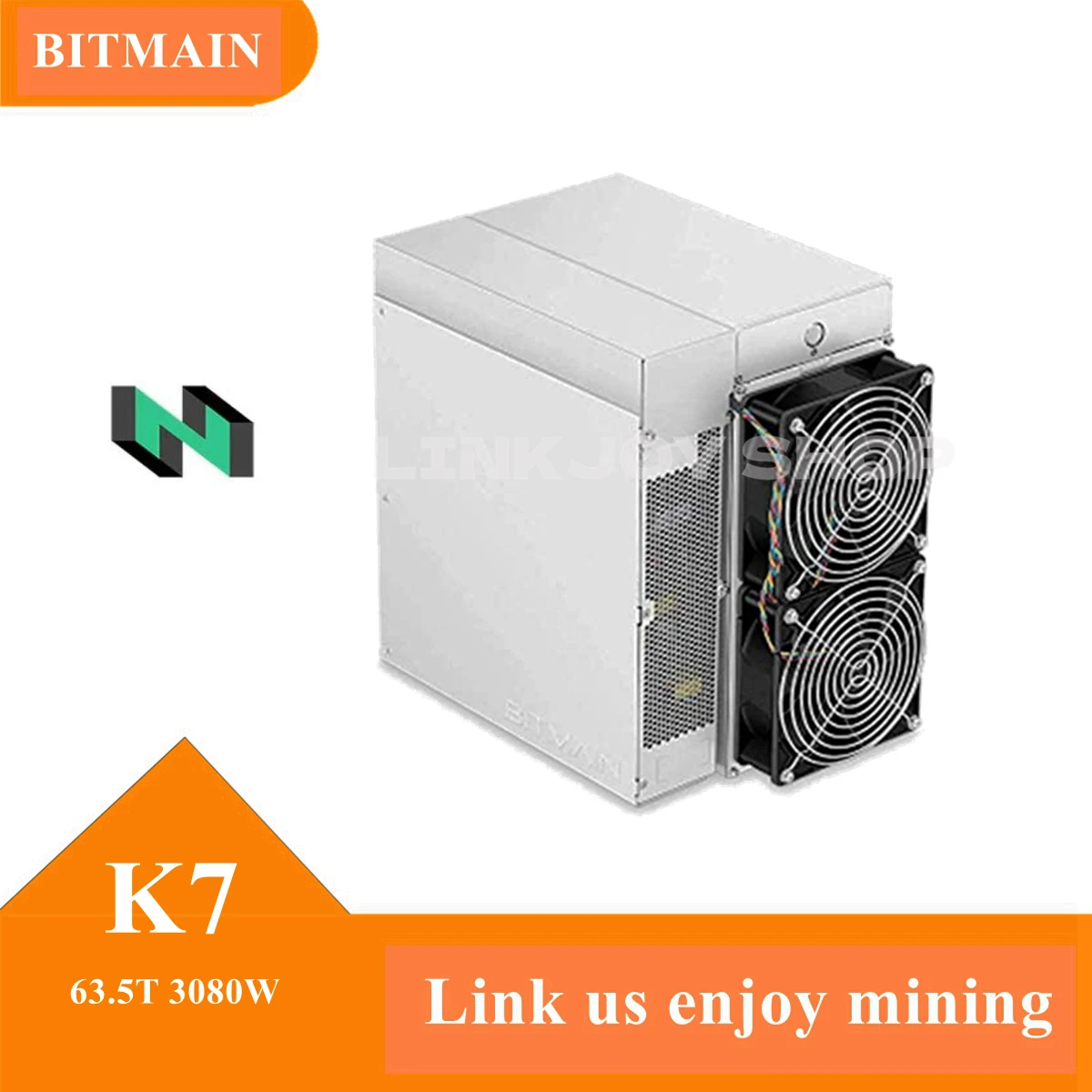 Готов к отправке Bitmain K7 CKB Coin Miner 58TH/63,5TH 3080 Вт Источник питания Eaglesong Mining Hardware Криптомашина