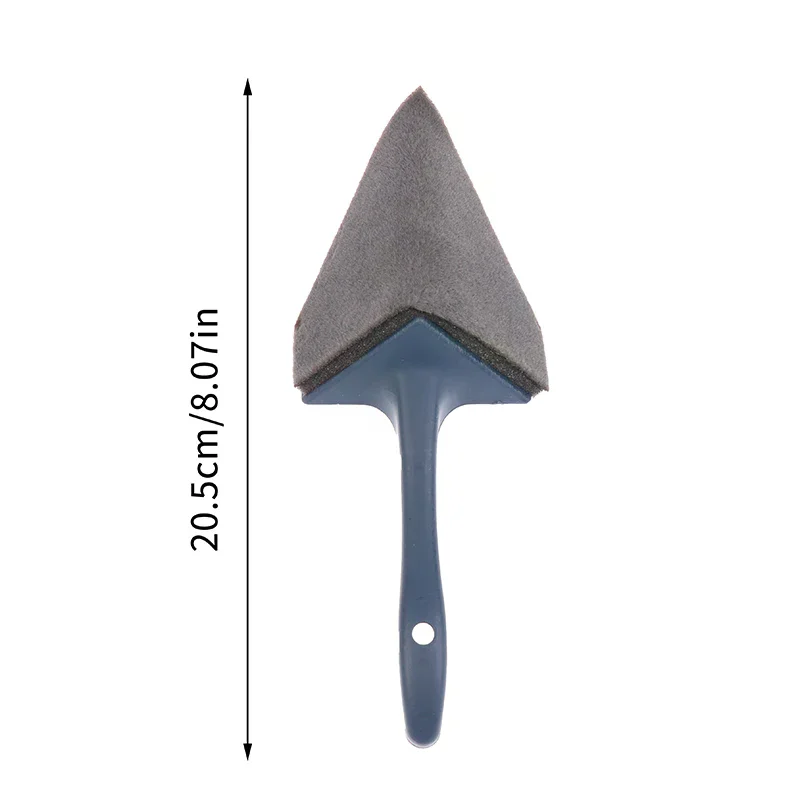 Pincel triangular com cabo de plástico durável, canto multifuncional e pintor para fácil aplicação, 1 peça