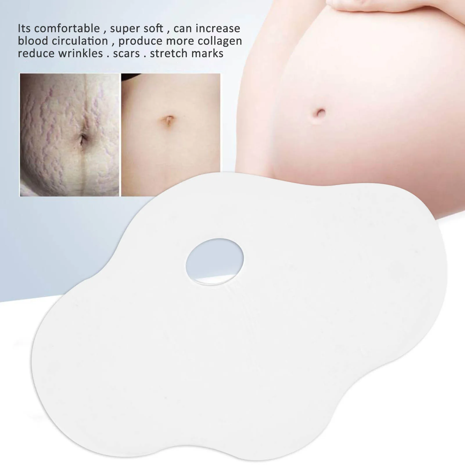 Reusable Silicone Stretch Marks Patch Anti Wrinkle Scar Removal Sheet for Lifts Sagging Skin on Abdomen