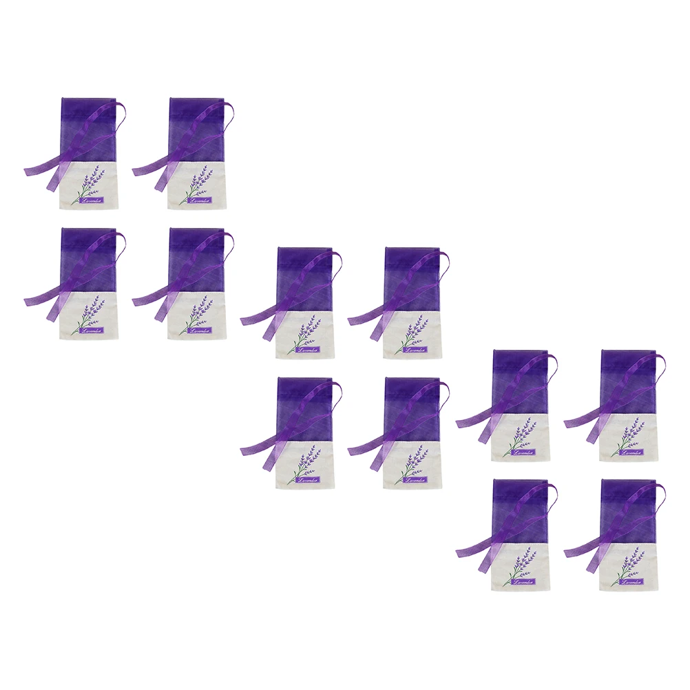

24Pcs Lavender Scented Sachets Empty Storage Bags Half Transparent Organizers for Jewelry Hair Accessories DIY Fragrance Pouches