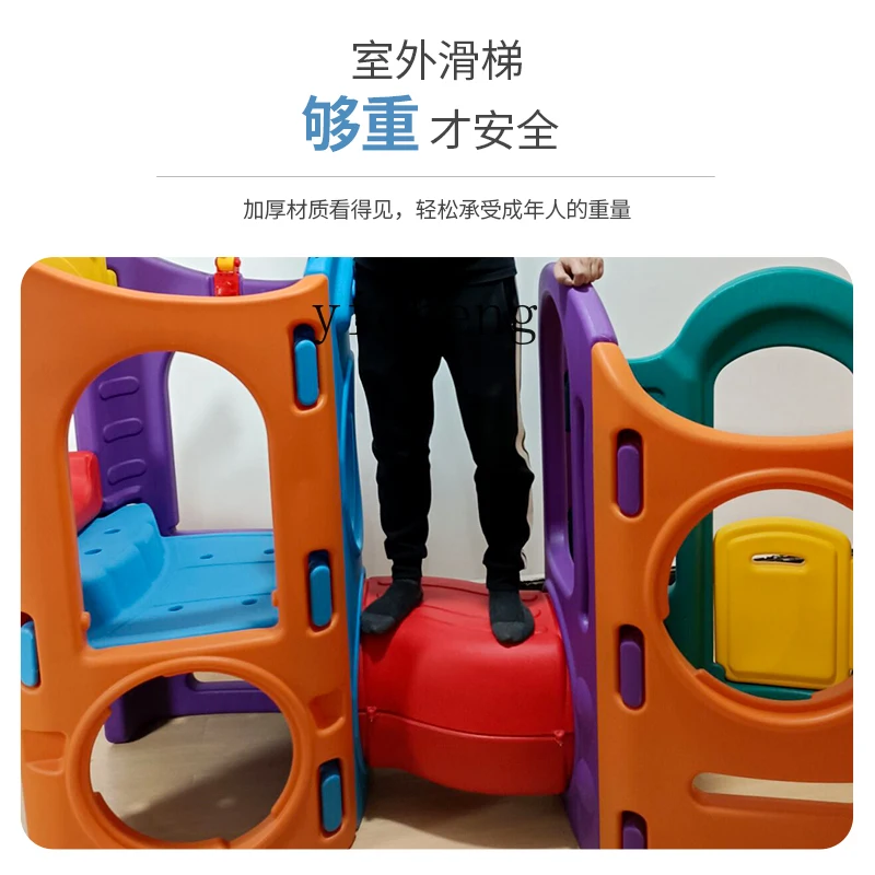 Tqh Castle Slide mainan besar peralatan taman kanak-kanak anak-dalam ruang luar ruang rumah tempat bermain seluncur kecil Prodigy Slide