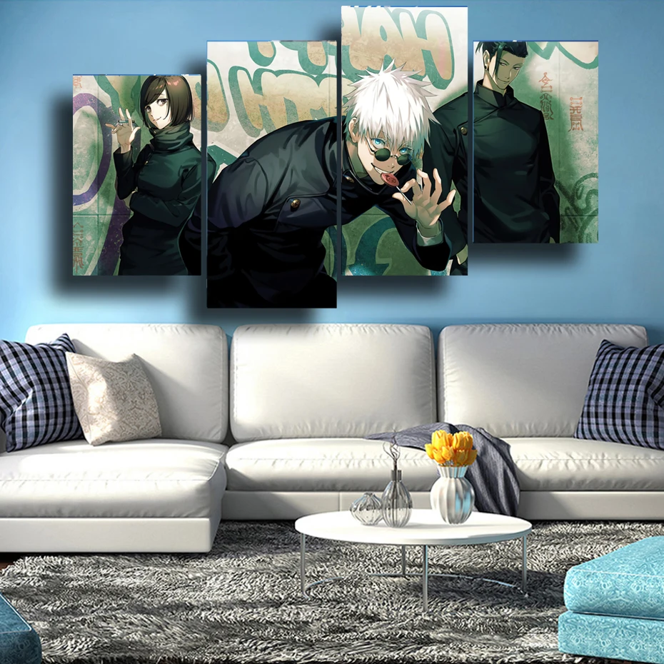 Jujutsu Kaisen Anime Poster Home decoration Highend Kraft paper Poster Wall Painting Study Home Living Room Decoration Picture