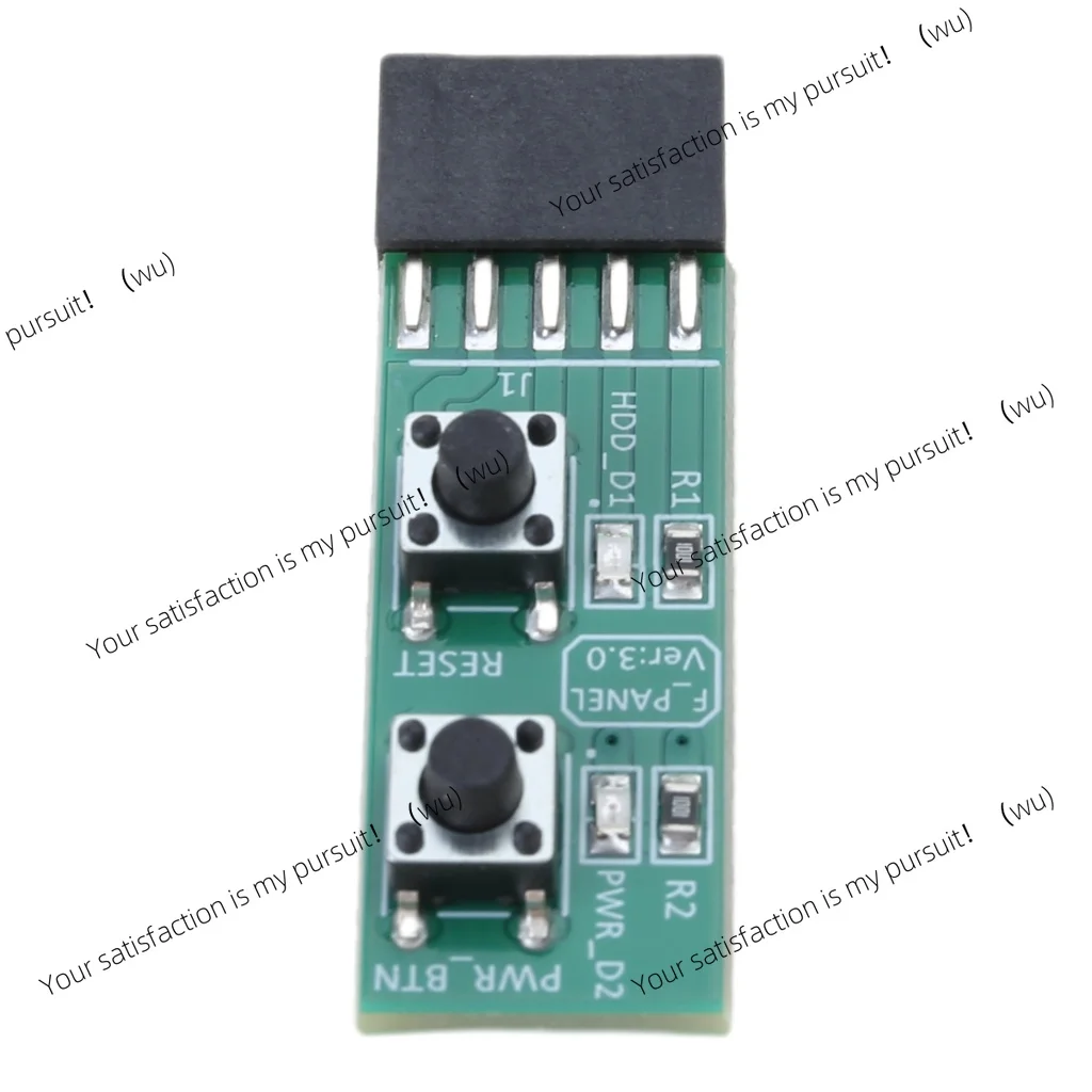 2pcs 2x5 Pin ResetPower Switches Test Board for Computer Adapter and Connectors Motherboards for All Purpose Use