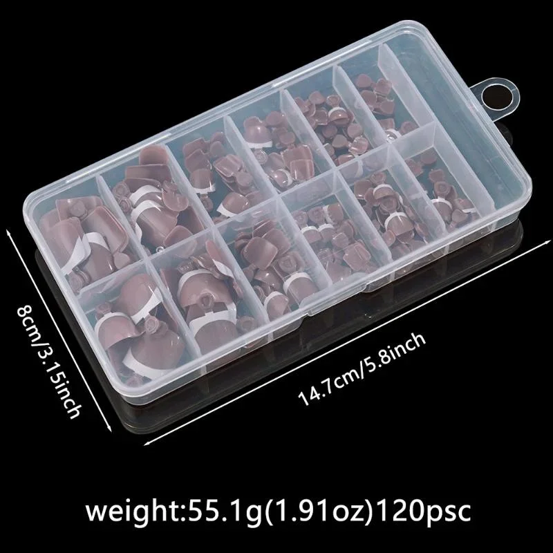 120 ชิ้นภาษาฝรั่งเศสคําสั้นสแควร์ประดิษฐ์กดบนเล็บเท้า Nude สีชมพูเต็มรูปแบบเล็บปลอมปลอม Toe Nail Extension สําหรับผู้หญิง