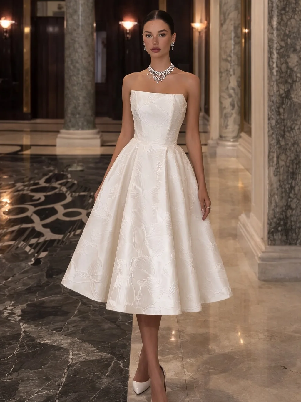 Jacquard Evening Dress A-Line Zipper Prom Dresses For Women 2026 Sexy Backless Evening Gown vestidos de novia Customized