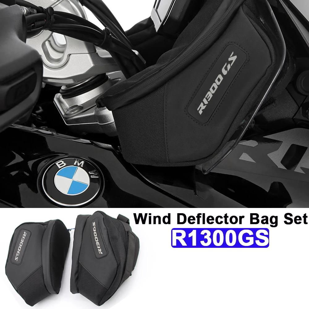 For BMW R 1300GS New Front Tool Bag Nylon Waterproof Vario Bag R 1300 GS Motorcycle Side Windscreen Bags Wind Deflector Bag Set