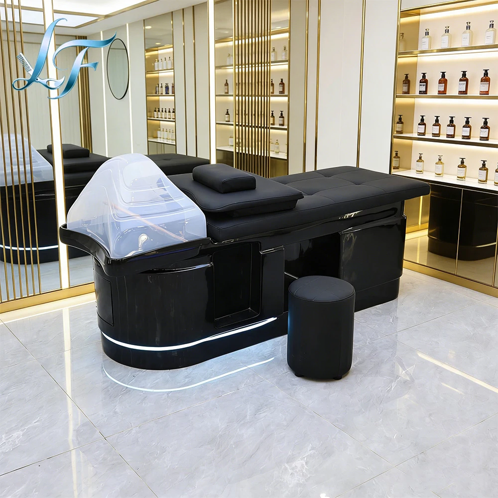 

Japanese Head Spa Bed With Water Circulation Fumigation For Salon Spa Hair Washing Massage Bed 1 Year Warranty Durable Stable