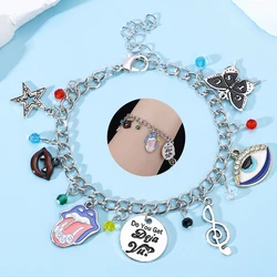 Olivia the Rodrigo Concert Theme Charm Bracelet Singer Guts World Tour Star Shine Fashion Jewelry Girl Fans Party Happy Gift