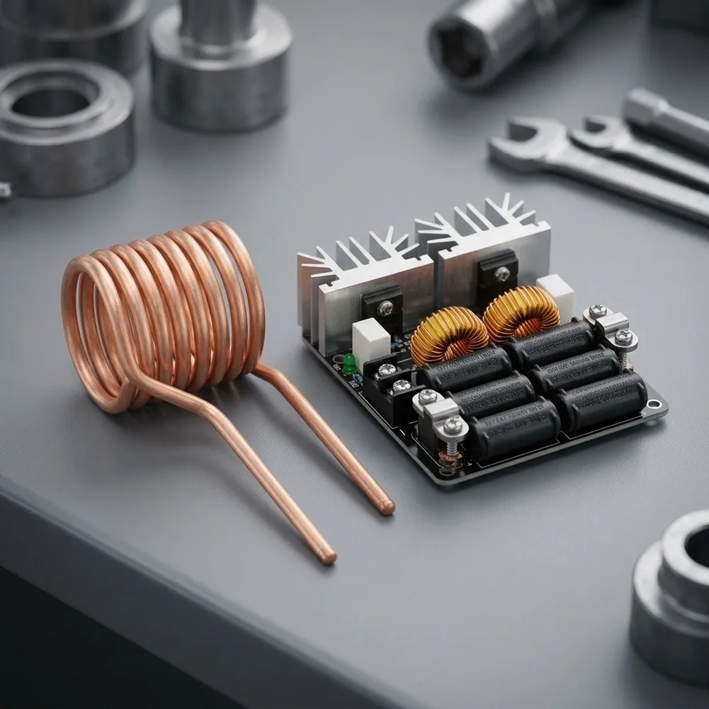 For ZVS Technology 1000W Induction Heater for Efficient Electromagnetic Heating in Small-Scale Metal Processing Applications