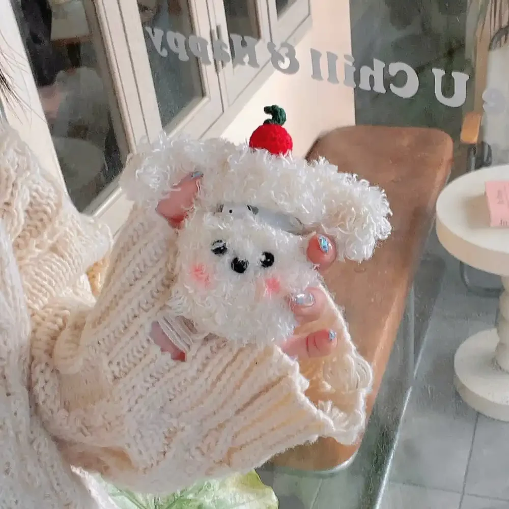 Cute Cartoon Puppy Earphone Protective Case for AirPods 1 2 3 4 Pro 2rd Hot Sale Soft Lovely Plush Anti-fall Protect Cover