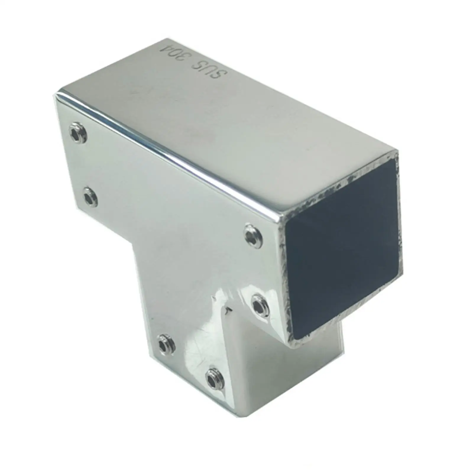 Square Pipe Connector 28mm Mounting Hardware Assembly Professional Spare Parts Replaces Marine Stainless Steel Square Tube Joint