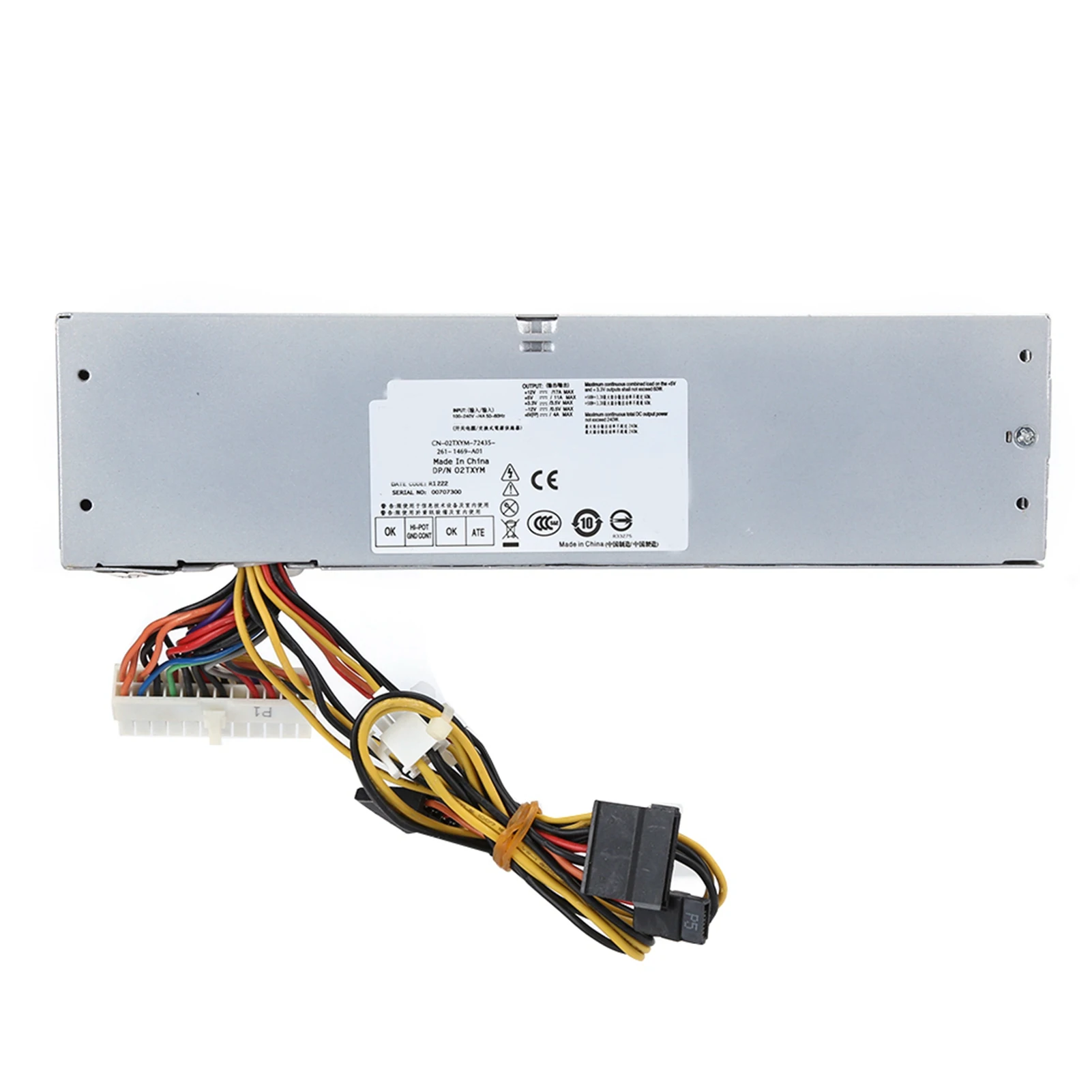 

Premium Durable Desktop Power Supply Iron Shell Stable Performance for Dell Computer Host Electronic Accessories 240W L240AS‑00