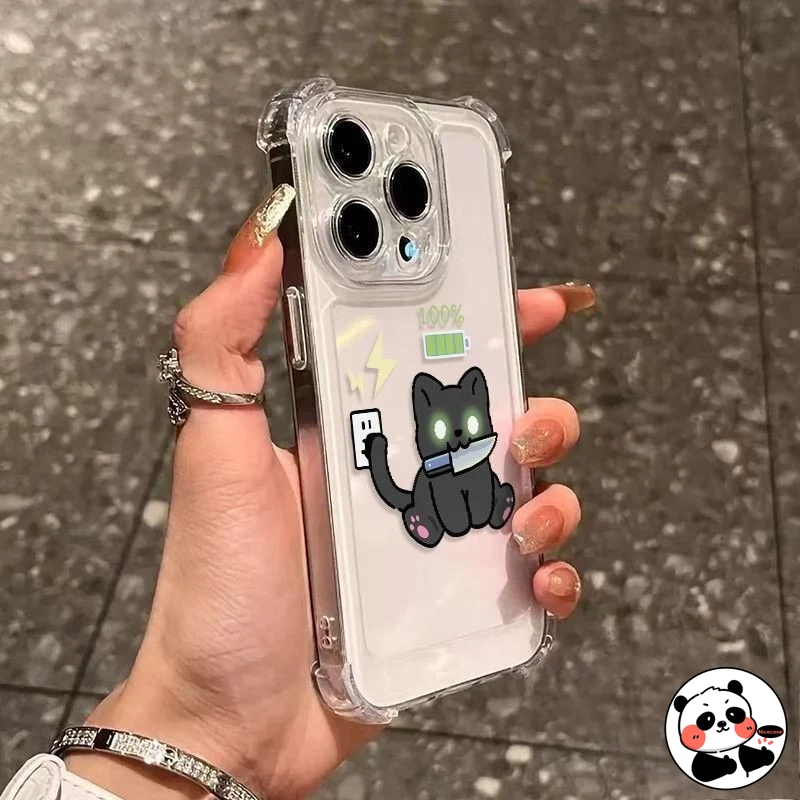 Funda de teléfono con diseño de gato negro para LG K71 K62 K61 K52 K51 K50 K42 K41S K40S K31 K22 Plus K11 Stylo 6 5 4, funda suave transparente de terciopelo