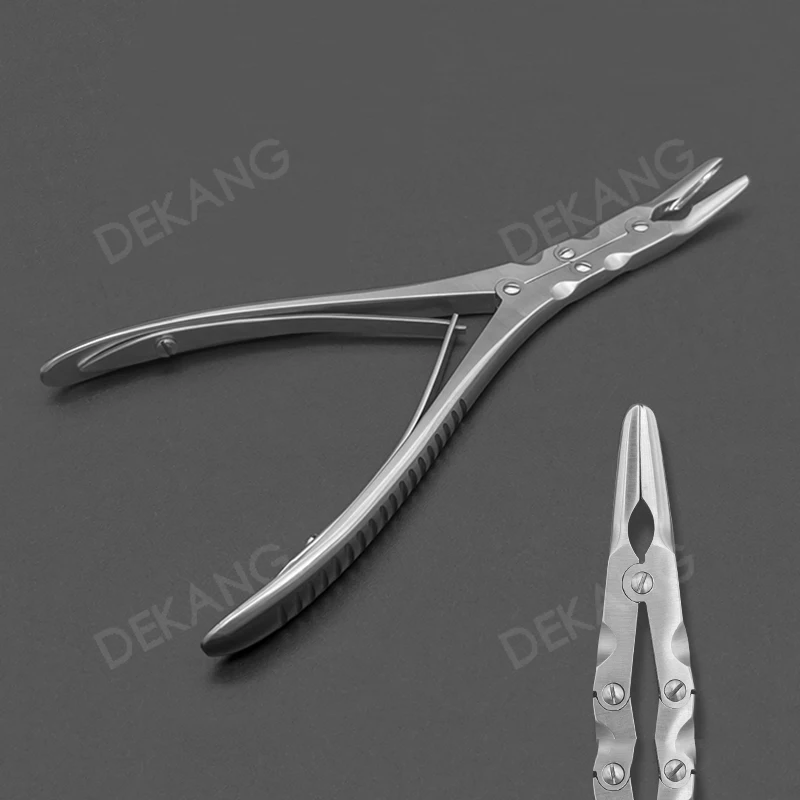 Double Articular Bone Rongeur Double Bent Bone Removal Forceps Elbow Bone Forceps Implant Tool