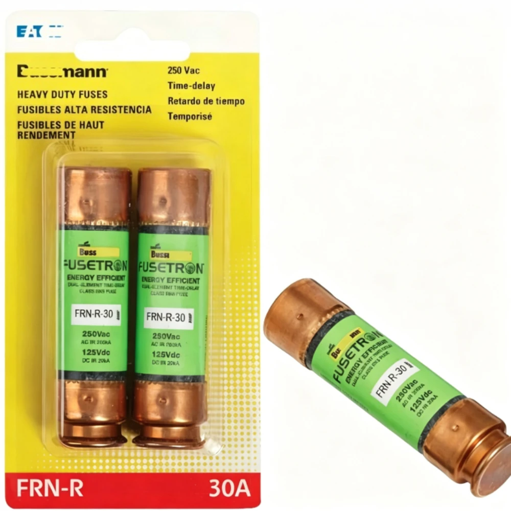 10PCS FRN-R-30 RK5 Time-Delay Current Limiting Fuse 30A 250VAC Dual Element Cartridge Fuse for Circuit Protection