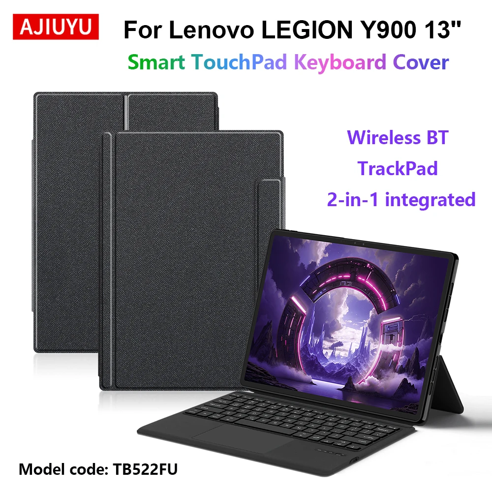 Funda con teclado y TrackPad para Lenovo Legion Y900, funda para tableta de 13 pulgadas, soporte para teclado inalámbrico LEGION Y900 2026 TB522FU de 13 pulgadas