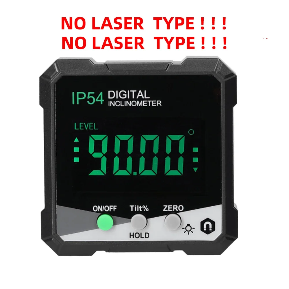 Laser Digitale Gradenboog Inclinometer Oplaadbare Hoekliniaal Inclinometer Niveau Hoek Goniometer Magneet Tilt Meetinstrument