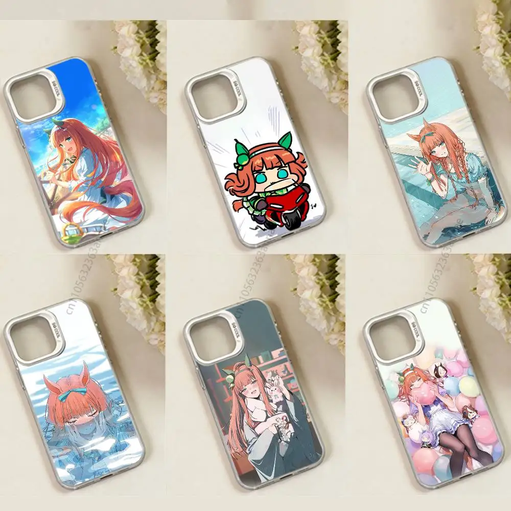 

Umamusume Silence Suzuka Phone Case For iPhone 17,16,15,14,13,12,11,Pro,Max,Plus,Mini,X,XS,XR,8,S,SE Soft Black Case